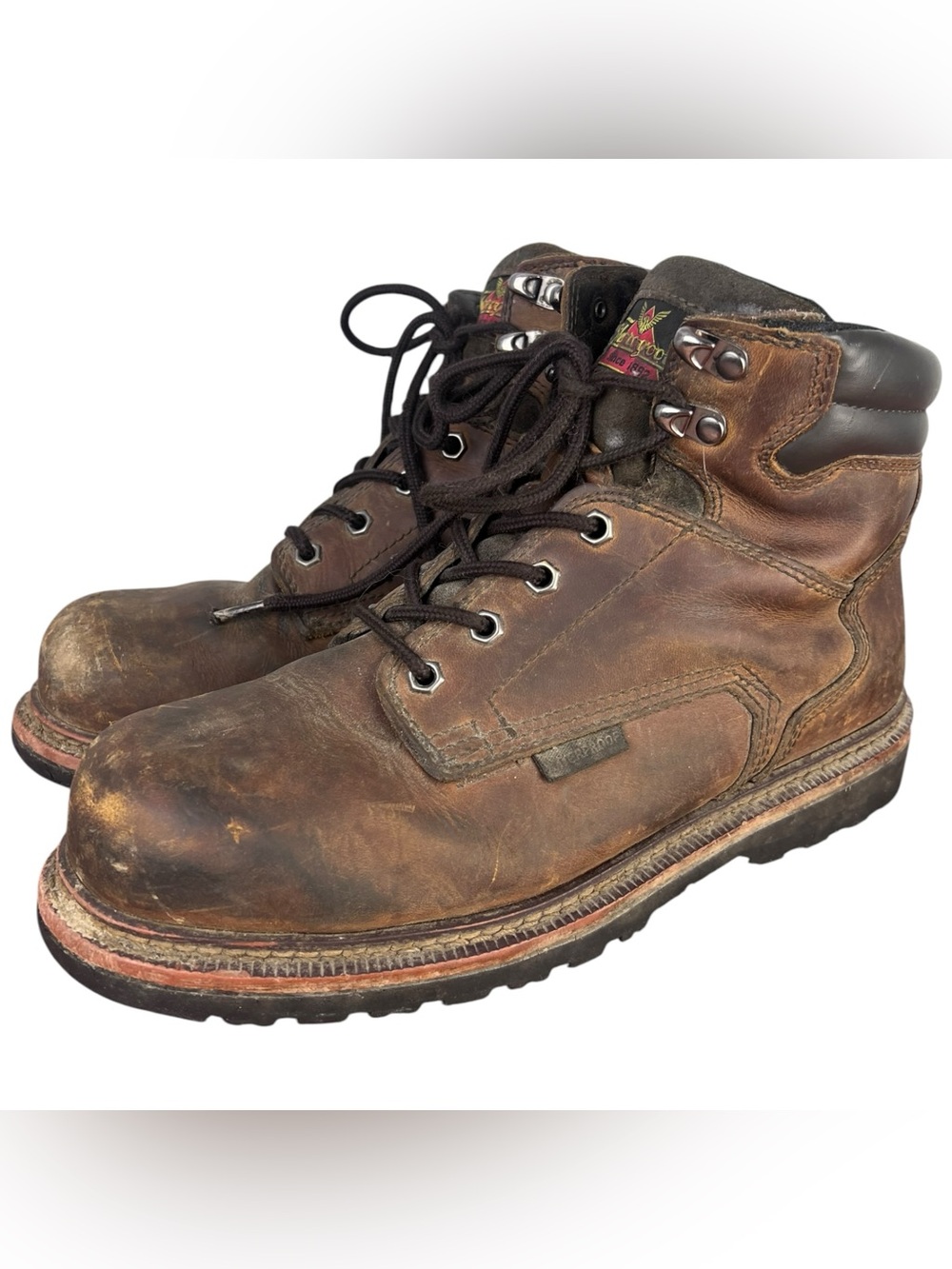 Thorogood V Series Waterproof 6" Crazy Horse, Safety Toe Men's Size 10 M